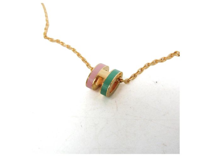 Hermès Collana con pendente Hermes Pop H Mini Rosa Verde - vista 6