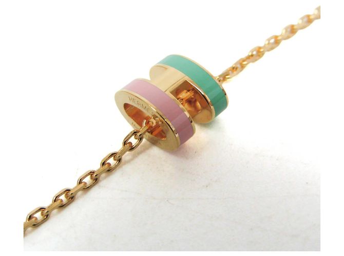 Hermès Collana con pendente Hermes Pop H Mini Rosa Verde - vista 7