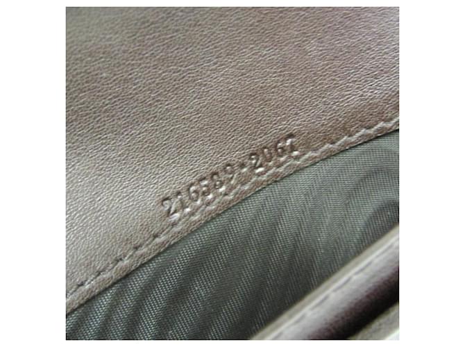 Cartera larga Gucci Interlocking Beige Marrón oscuro - vista 13