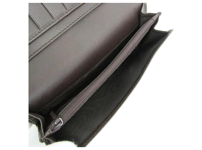 Cartera larga Gucci Interlocking Beige Marrón oscuro - vista 4