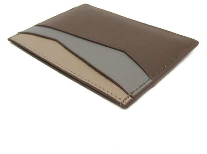 Tarjetero Loewe Puzzle Plain Castaño Beige - vista 6
