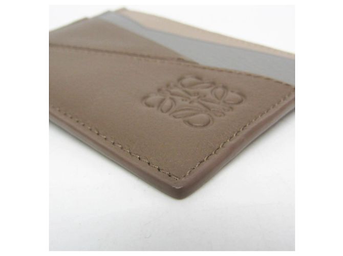 Tarjetero Loewe Puzzle Plain Castaño Beige - vista 7