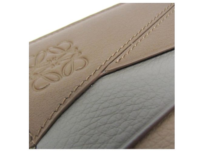 Tarjetero Loewe Puzzle Plain Castaño Beige - vista 8