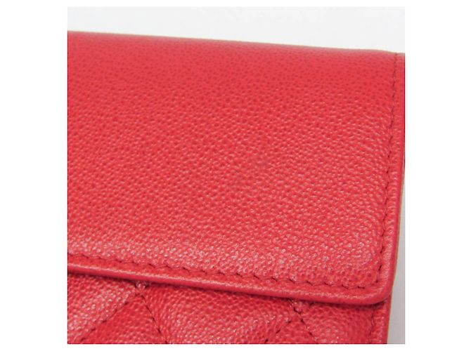 Chanel Matelasse Half Coco Damen Langbörse in Rot - Ansicht 10