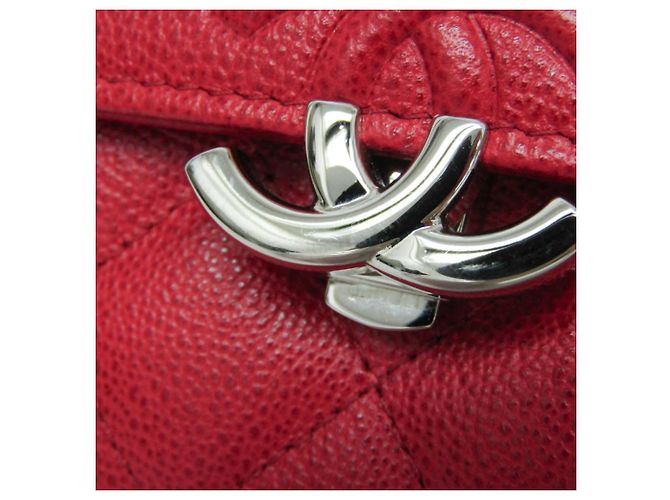 Chanel Matelasse Half Coco Damen Langbörse in Rot - Ansicht 9