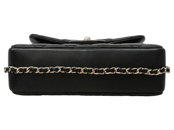 Borsa a tracolla Chanel Mini Matelassé con catena Nero - vista 3