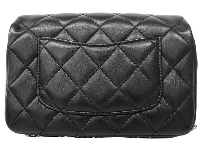 Borsa a tracolla Chanel Mini Matelassé con catena Nero - vista 7