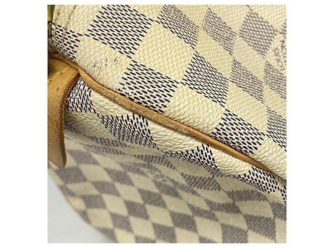 Borsa Louis Vuitton Damier Azur Speedy 30 Bianco - vista 7