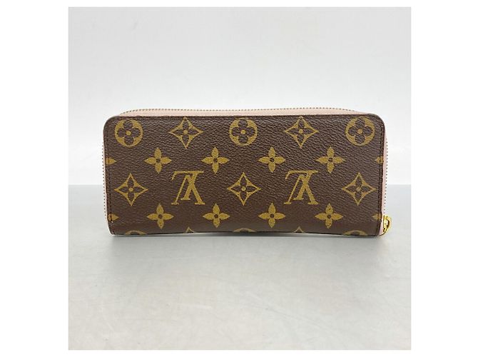 Louis Vuitton Monogram Portefeuille Clemence Long Wallet Rosa Blu - vista 9