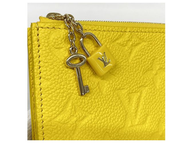 Louis Vuitton Monogram Empreinte Portefeuille Lisa Wallet Giallo - vista 7