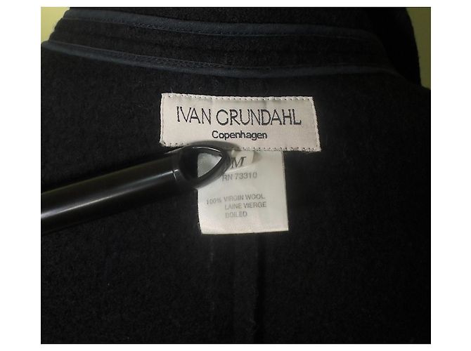 Autre Marque Abrigo de lana negro IVAN GRUNDAHL - vista 4