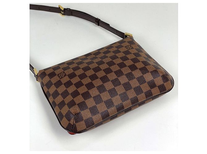 Louis Vuitton Musette Tango Schultertasche Braun Damier ebene - Ansicht 2