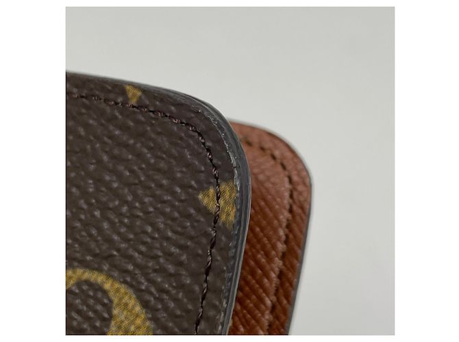 Louis Vuitton Porte Monnaie Zip Long Wallet Marrone Monogramma - vista 4