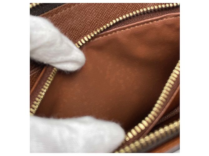 Louis Vuitton Porte Monnaie Zip Long Wallet Marrone Monogramma - vista 6