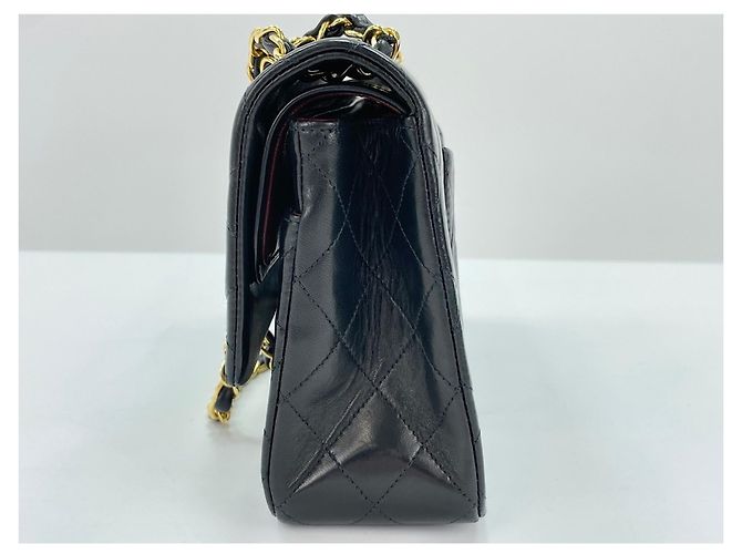 Timeless Borsa a tracolla Chanel Matelassé Classic Flap con catena - Black Nero - vista 4