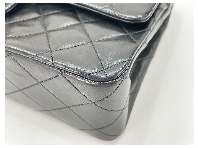 Timeless Borsa a tracolla Chanel Matelassé Classic Flap con catena - Black Nero - vista 6