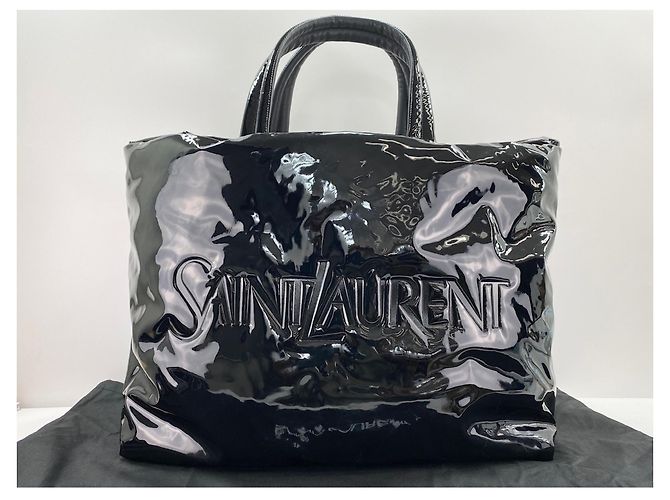 Borsa Tote Yves Saint Laurent Nera Nero - vista 11