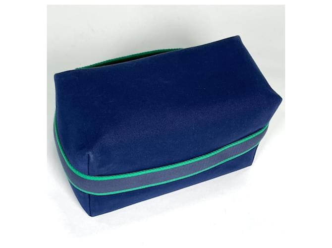 Hermès Borsa Hermes BRIDE AG Nero Verde Blu navy - vista 2