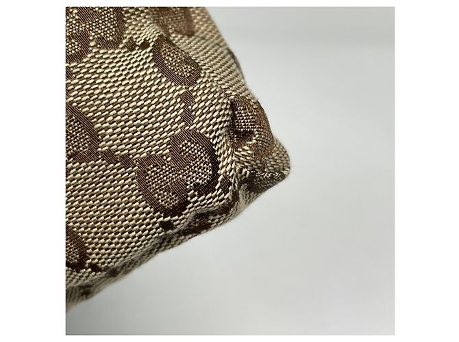 Marsupio Gucci Sherry Line in tela GG beige - vista 3