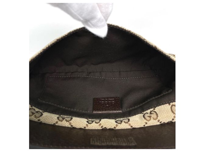 Marsupio Gucci Sherry Line in tela GG beige - vista 6