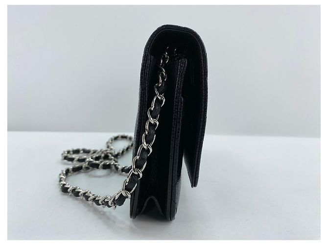 Borsa a tracolla Chanel Mini Matelassé Nero - vista 4