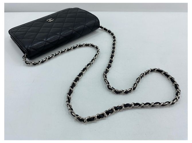 Borsa a tracolla Chanel Mini Matelassé Nero - vista 8