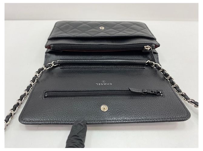 Borsa a tracolla Chanel Mini Matelassé Nero - vista 9