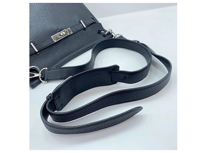 Hermès Borsa a tracolla Hermes Jypsiere 28 in Nero - vista 10
