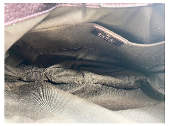 Borsa a tracolla Gucci Bamboo in viola Porpora - vista 9