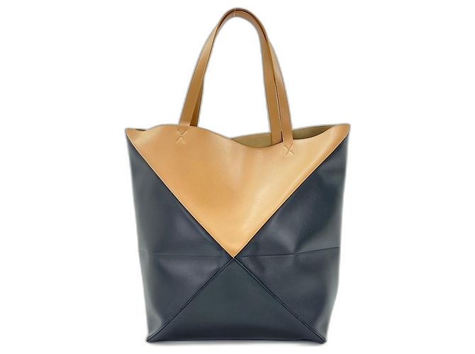 Borsa Tote Loewe Puzzle Fold, Brown Marrone - vista 2