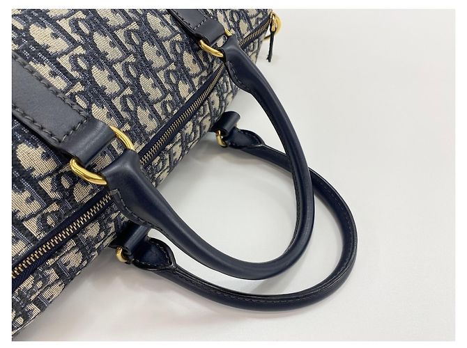 Borsa Boston Christian Dior Navy Blu navy - vista 11