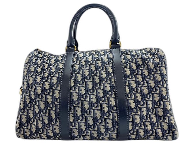 Borsa Boston Christian Dior Navy Blu navy - vista 2