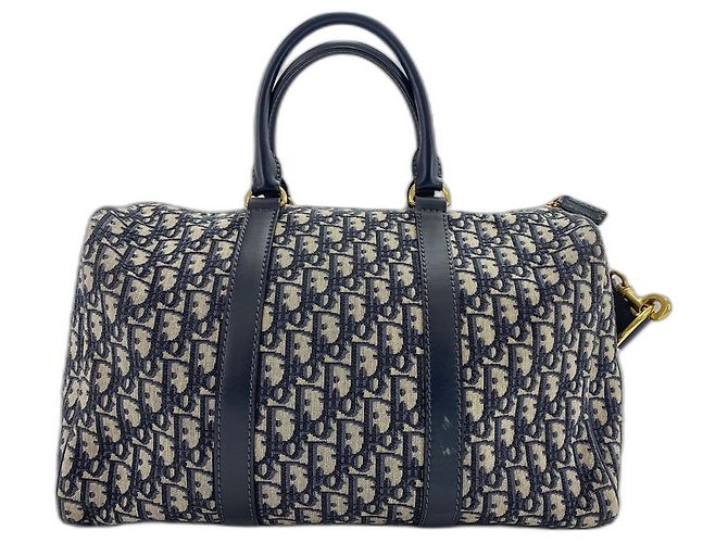 Borsa Boston Christian Dior Navy Blu navy - vista 3