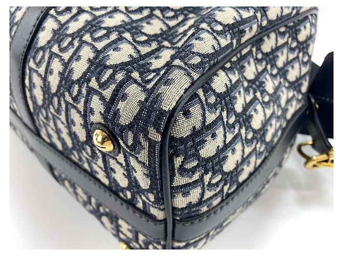 Borsa Boston Christian Dior Navy Blu navy - vista 9
