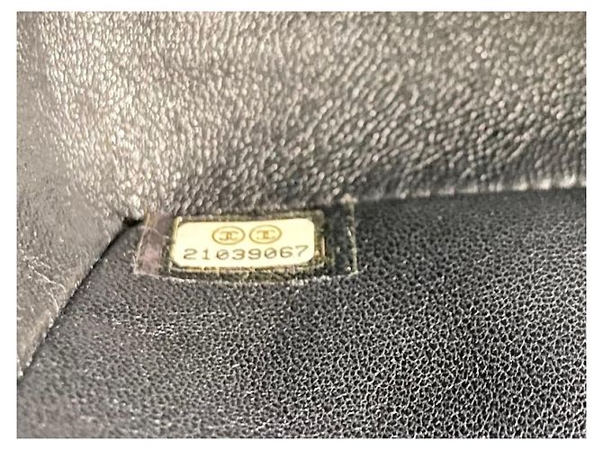 Borsa a tracolla Chanel Classic Flap con stampa logo giornale e motivo graffiti Nero - vista 13