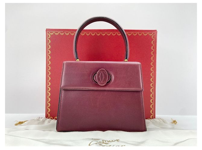 Borsa Cartier Must Line in rosso vino Bordò - vista 12