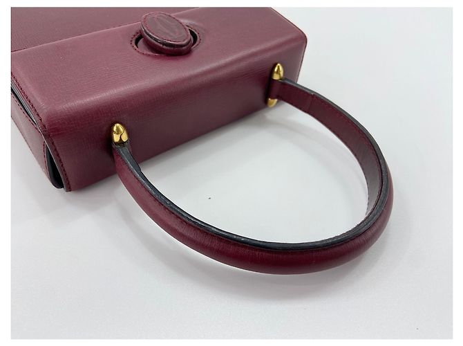 Borsa Cartier Must Line in rosso vino Bordò - vista 9
