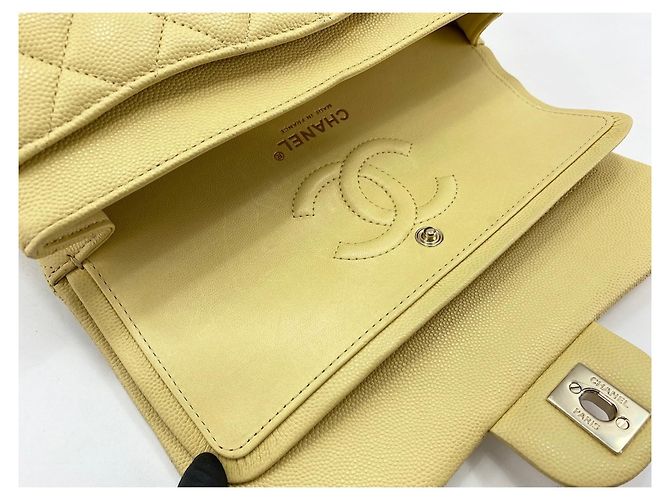 Borsa a spalla Chanel Matelassé Gialla Giallo - vista 11