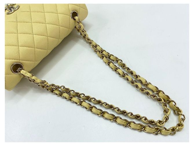 Borsa a spalla Chanel Matelassé Gialla Giallo - vista 8