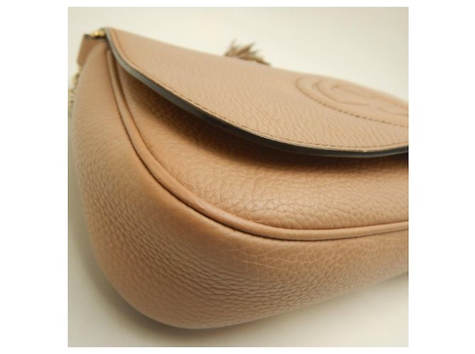 Borsa a tracolla Gucci Soho Interlocking Beige - vista 10