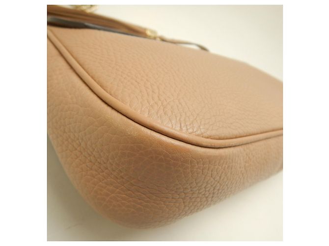 Borsa a tracolla Gucci Soho Interlocking Beige - vista 12