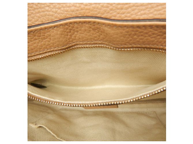 Borsa a tracolla Gucci Soho Interlocking Beige - vista 16