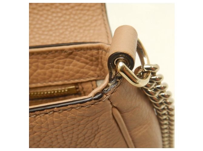 Borsa a tracolla Gucci Soho Interlocking Beige - vista 17