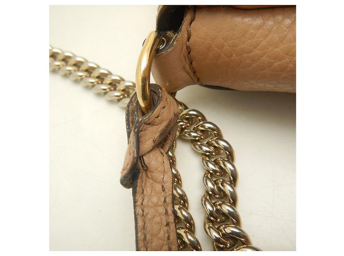 Borsa a tracolla Gucci Soho Interlocking Beige - vista 21