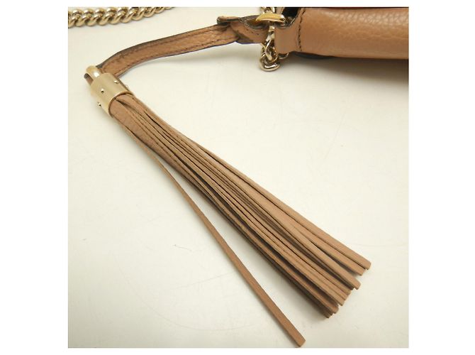 Borsa a tracolla Gucci Soho Interlocking Beige - vista 22