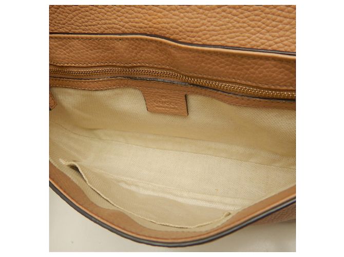 Borsa a tracolla Gucci Soho Interlocking Beige - vista 5