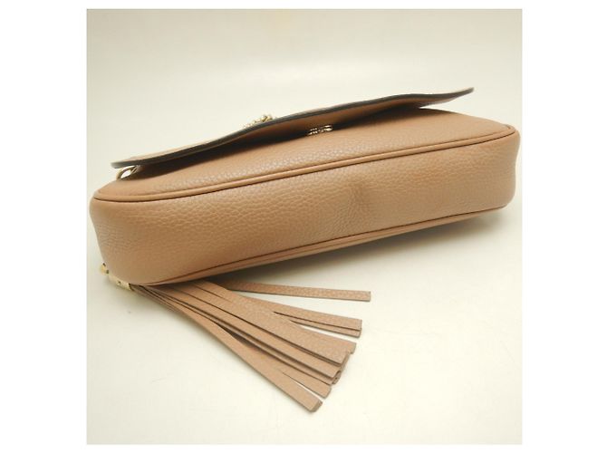 Borsa a tracolla Gucci Soho Interlocking Beige - vista 9