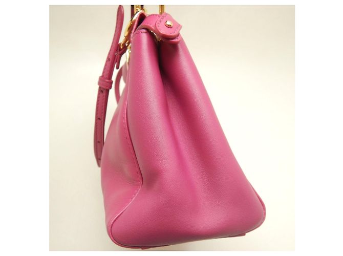 Borsa a mano FENDI Peekaboo Mini Rosa - vista 10