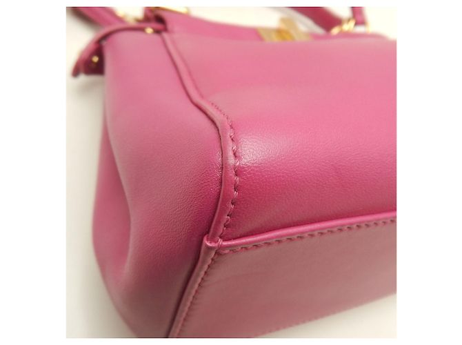 Borsa a mano FENDI Peekaboo Mini Rosa - vista 12