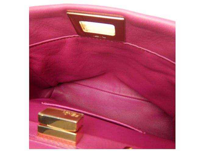 Borsa a mano FENDI Peekaboo Mini Rosa - vista 19